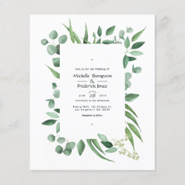 Eucalyptus Greenery Wedding Flyer