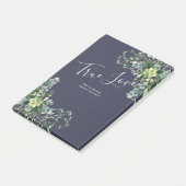 Eucalyptus Greenery Wedding Foliage Babys Breath Post-it® Notes (Schuin)