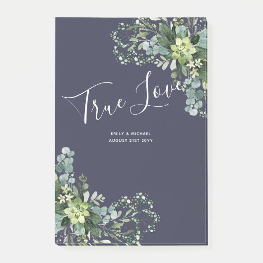 Eucalyptus Greenery Wedding Foliage Babys Breath Post-it® Notes (Voorkant)