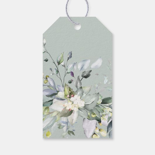 Eucalyptus Greenery Wedding for Label Cadeaulabel (Achterkant)