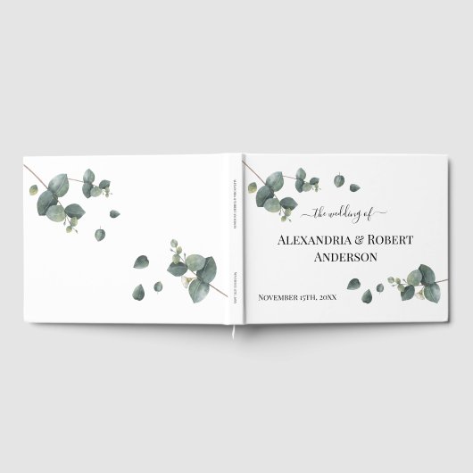 Eucalyptus Greenery Wedding Gastenboek (Volledig)