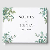 eucalyptus greenery wedding gastenboek (Voorkant)