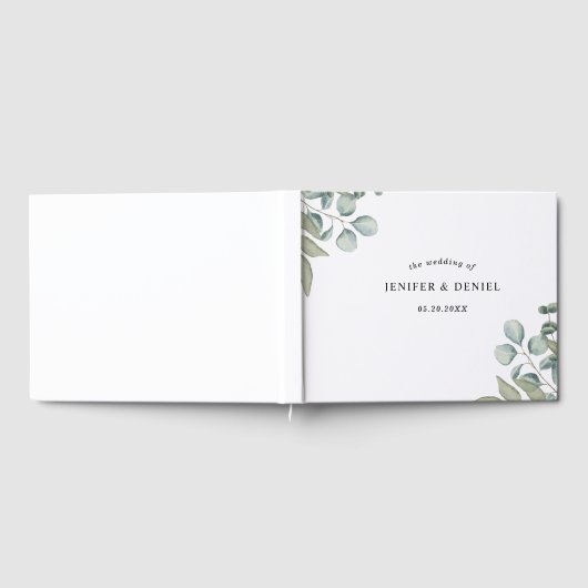Eucalyptus Greenery Wedding Gastenboek (Volledig)