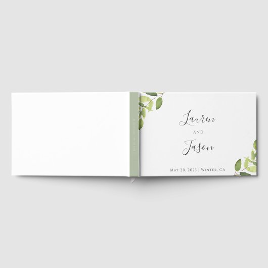 Eucalyptus Greenery Wedding Gastenboek (Volledig)