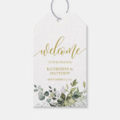 Eucalyptus Greenery Wedding Gift Label Cadeaulabel (Voorkant)