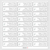 Eucalyptus Greenery Wedding Guest Adresetiketten Sticker (Vel)
