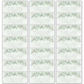 Eucalyptus Greenery Wedding Guest Adresetiketten Sticker (Voorkant)