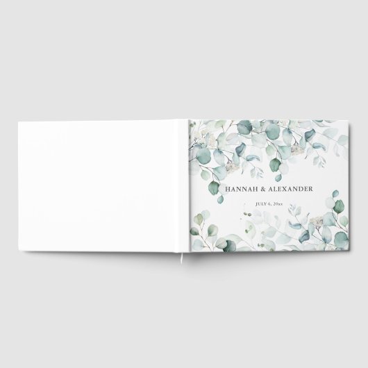 Eucalyptus Greenery Wedding Guest Book Keepsake Gastenboek (Volledig)