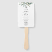Eucalyptus Greenery Wedding Handwaaier (Voorkant)