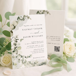Eucalyptus Greenery Wedding Invitation Kaart