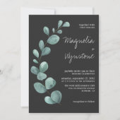 Eucalyptus Greenery Wedding Kaart (Voorkant)