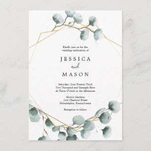 Eucalyptus Greenery Wedding Kaart