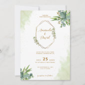 Eucalyptus Greenery Wedding Kaart (Voorkant)