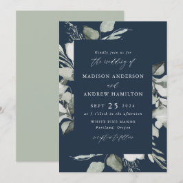 Eucalyptus Greenery Wedding Kaart