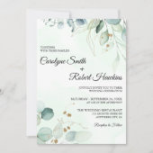 Eucalyptus Greenery Wedding Kaart (Voorkant)