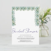 eucalyptus greenery wedding kaart (Staand voorkant)