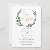Eucalyptus Greenery Wedding Kaart (Voorkant)