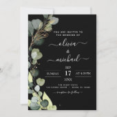Eucalyptus Greenery Wedding Kaart (Voorkant)