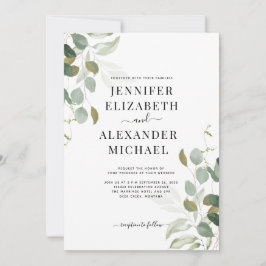 Eucalyptus Greenery Wedding Kaart