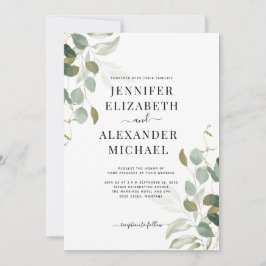 Eucalyptus Greenery Wedding Kaart