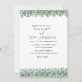 eucalyptus greenery wedding kaart (Voorkant)
