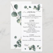 Eucalyptus Greenery Wedding Menu (Voorkant / Achterkant)