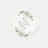 Eucalyptus Greenery Wedding Napkins Servet (Hoek)