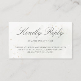Eucalyptus Greenery Wedding Online RSVP Informatiekaartje