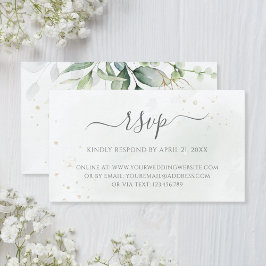 Eucalyptus Greenery Wedding Online RSVP Informatiekaartje