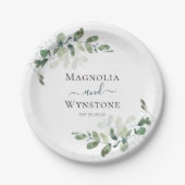 Eucalyptus Greenery Wedding Papieren Bordje (Voorkant)