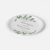 Eucalyptus Greenery Wedding Papieren Bordje (Gekanteld)