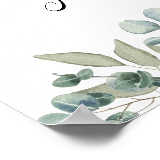 Eucalyptus Greenery Wedding Poster (Hoek)