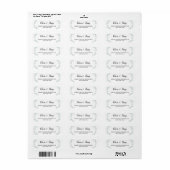 Eucalyptus Greenery Wedding Return Address Labels (Full Sheet)