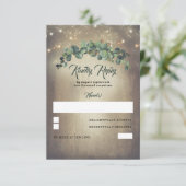 Eucalyptus Greenery Wedding RSVP (Staand voorkant)