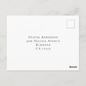 Eucalyptus Greenery Wedding RSVP Briefkaart (Achterkant)