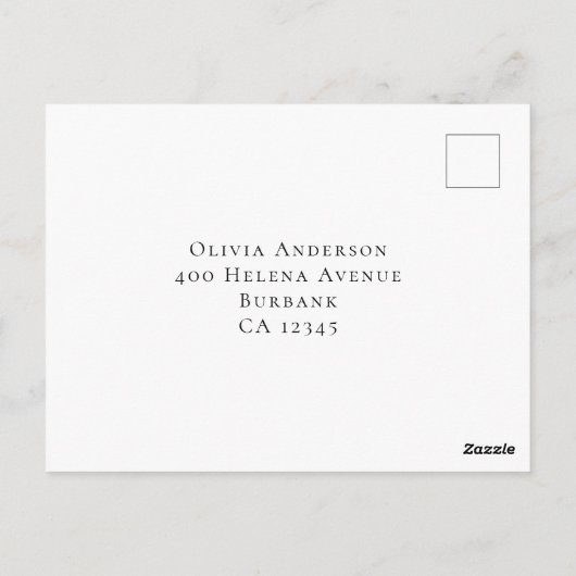 Eucalyptus Greenery Wedding RSVP Briefkaart (Achterkant)