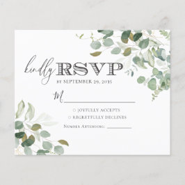 Eucalyptus Greenery Wedding RSVP-kaart
