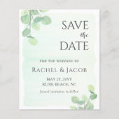 Eucalyptus Greenery Wedding Save the Date (Voorkant)