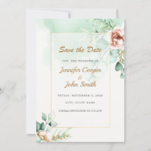 Eucalyptus Greenery Wedding Save the Date