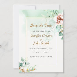 Eucalyptus Greenery Wedding Save the Date