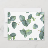 Eucalyptus Greenery Wedding Save the Date (Achterkant)