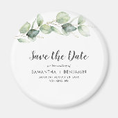 Eucalyptus Greenery Wedding Save the Date Magneet (Voorkant)