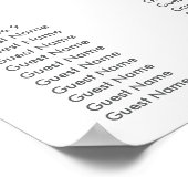 Eucalyptus Greenery Wedding Seating Chart Poster (Hoek)