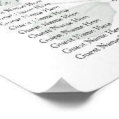 Eucalyptus Greenery Wedding Seding Chart Poster (Hoek)