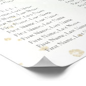 Eucalyptus Greenery Wedding Seding Chart Poster (Hoek)