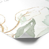 Eucalyptus Greenery Wedding Seding Chart Poster (Hoek)