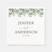 Eucalyptus Greenery Wedding Servet (Voorkant)