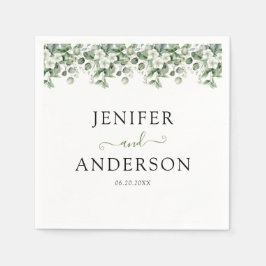 Eucalyptus Greenery Wedding Servet