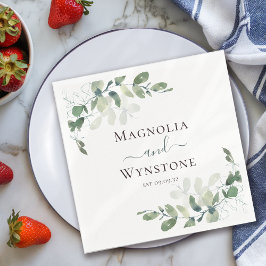 Eucalyptus Greenery Wedding Servet