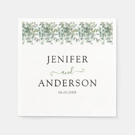Eucalyptus Greenery Wedding Servet